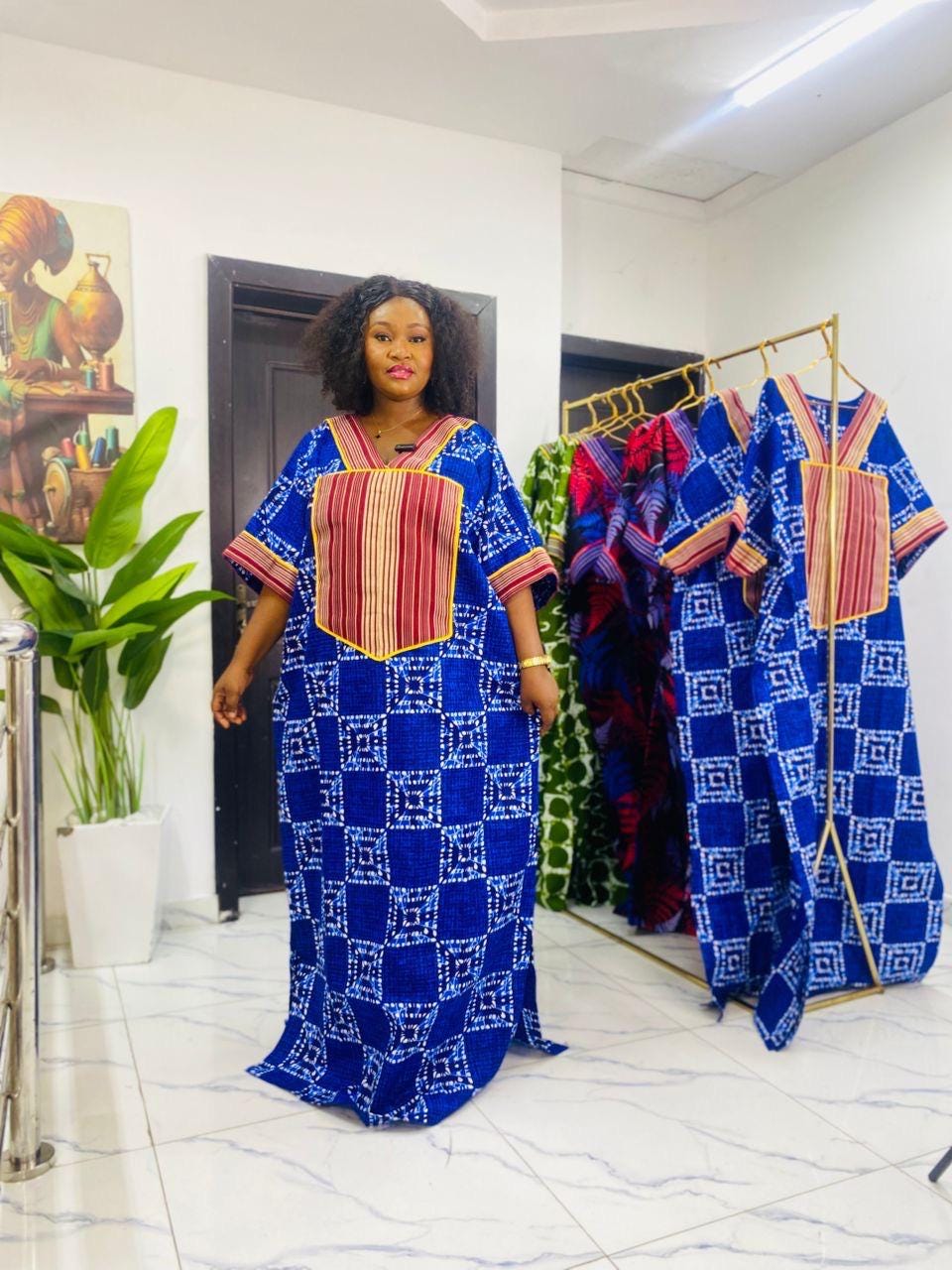 African Ankara Brocade dress| danshiki | Kaftan| Handmade African print dress | Nigerian made | Tie and Dye | Boubou| Rich aunty| Ankara