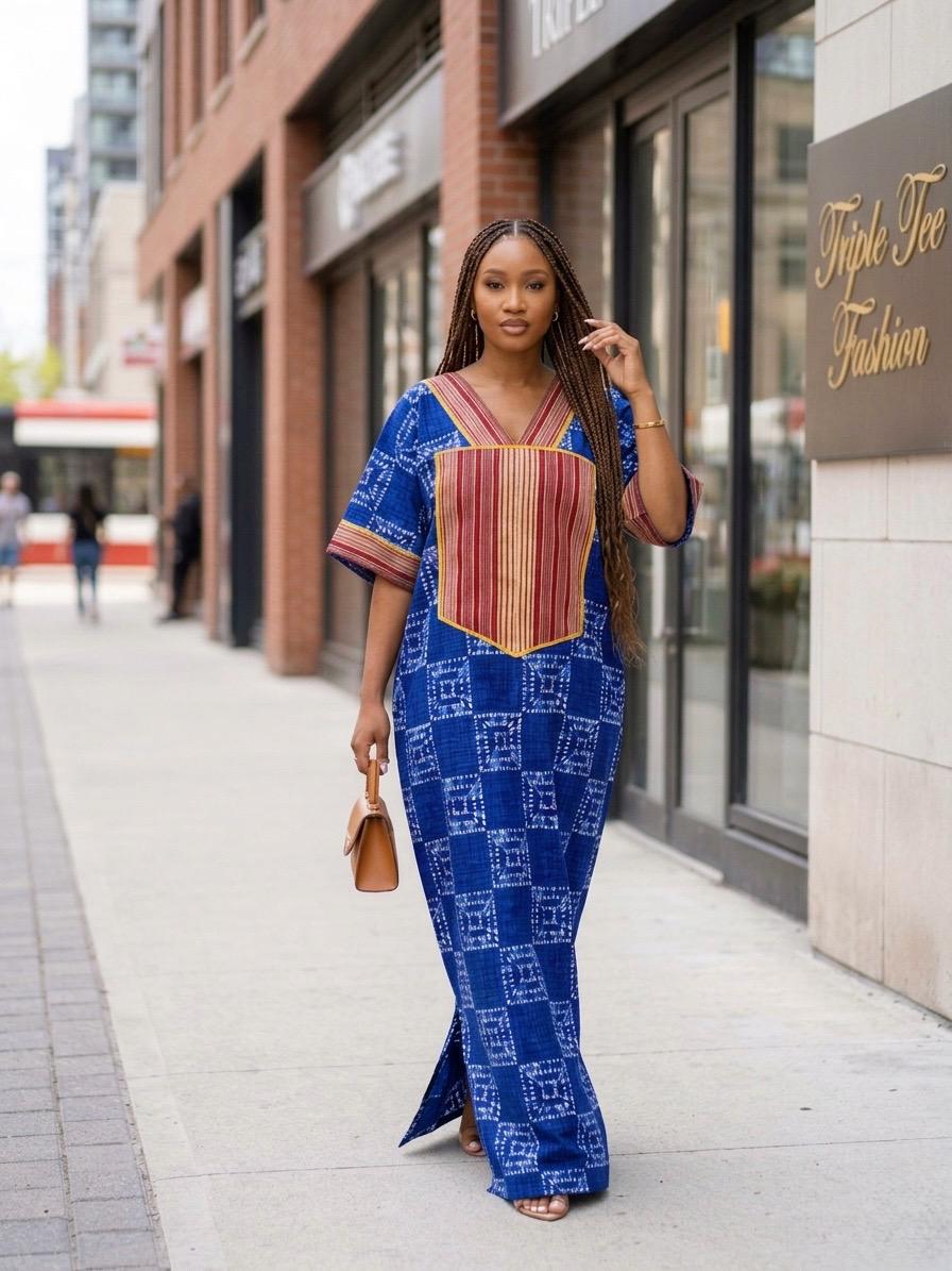 African Ankara Brocade dress| danshiki | Kaftan| Handmade African print dress | Nigerian made | Tie and Dye | Boubou| Rich aunty| Ankara