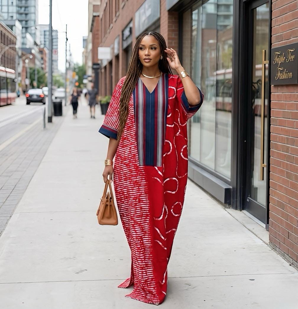 African Ankara Brocade dress| danshiki | Kaftan| Handmade African print dress | Nigerian made | Tie and Dye | Boubou| Rich aunty| Ankara