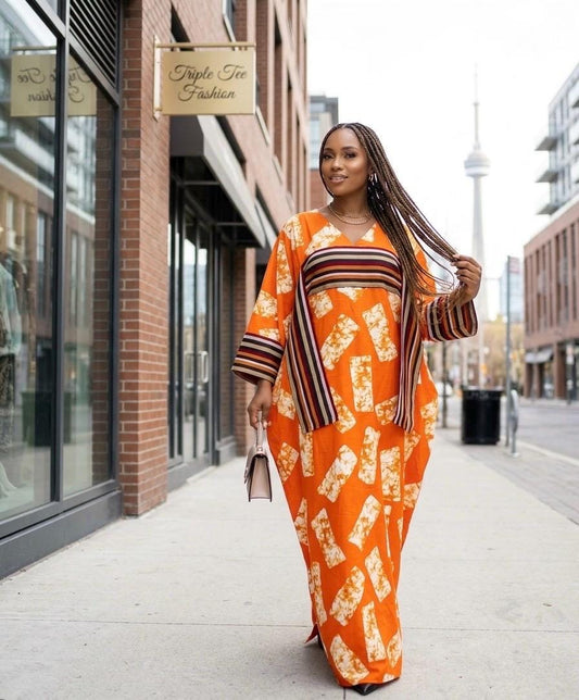 African Ankara Brocade dress| danshiki | Kaftan| Handmade African print dress | Nigerian made | Tie and Dye | Boubou| Rich aunty| Ankara