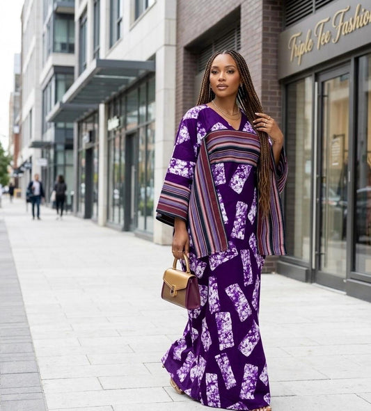 African Ankara Brocade dress| danshiki | Kaftan| Handmade African print dress | Nigerian made | Tie and Dye | Boubou| Rich aunty| Ankara