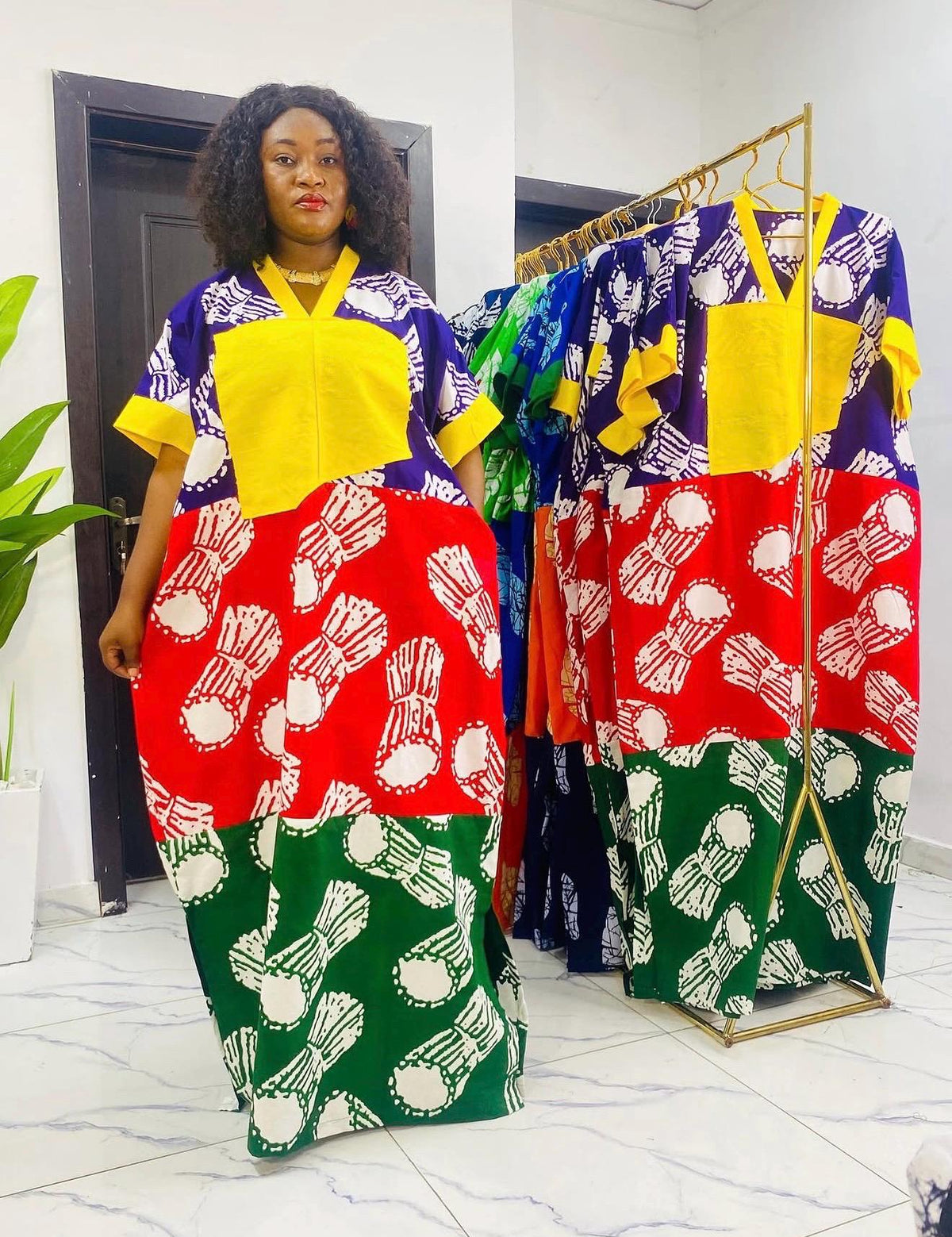 African Ankara Brocade dress| danshiki | Kaftan| Handmade African print dress | Nigerian made | Tie and Dye | Boubou| Rich aunty| Ankara