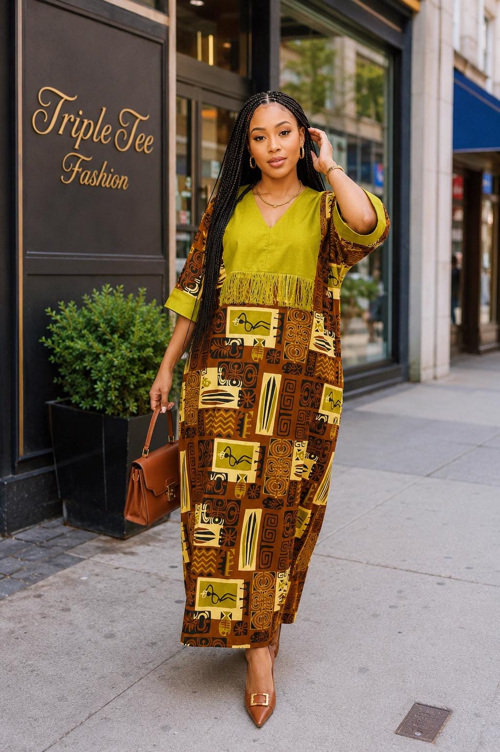 Ankara Boubou Dress | African Print Kaftan, Party Gown