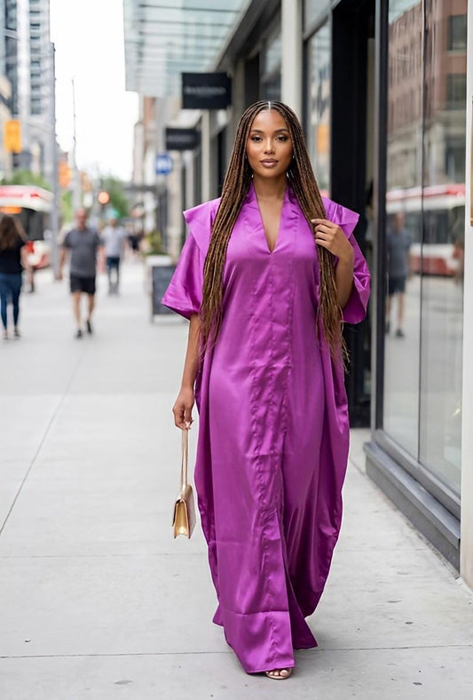 Duchess Silk Boubou Dress | Nigerian Kaftan, Rich Aunty Vibes