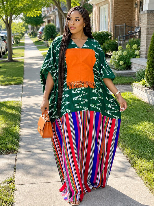 Ankara Boubou Dress | African Print Kaftan, Party Gown