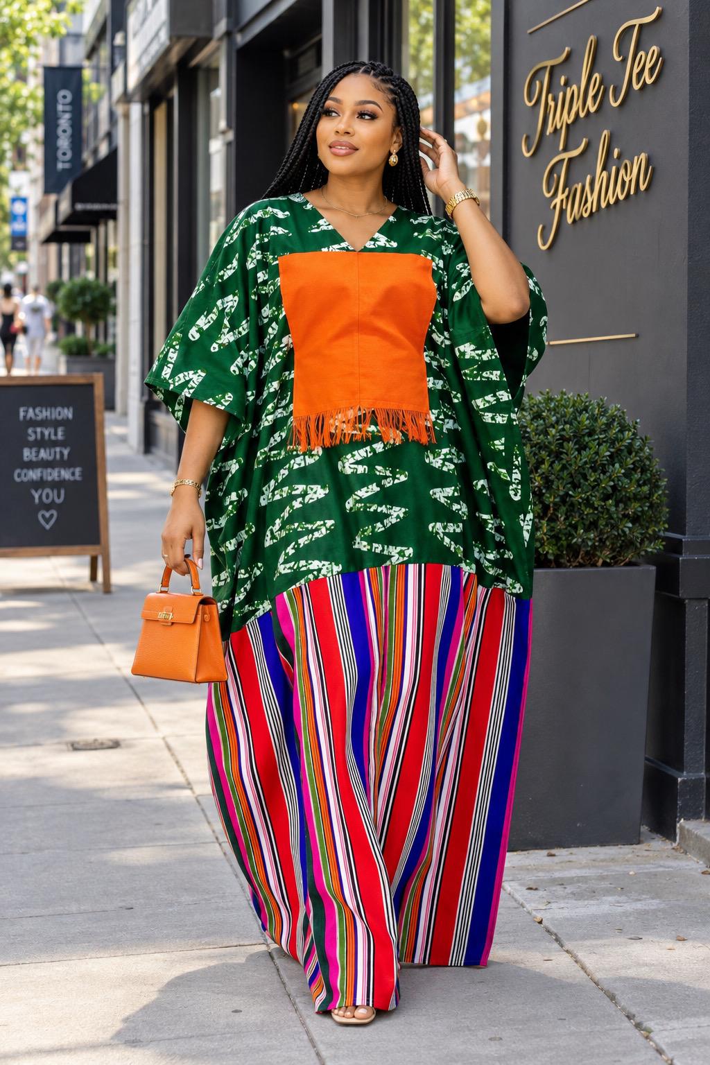 Ankara Boubou Dress | African Print Kaftan, Party Gown