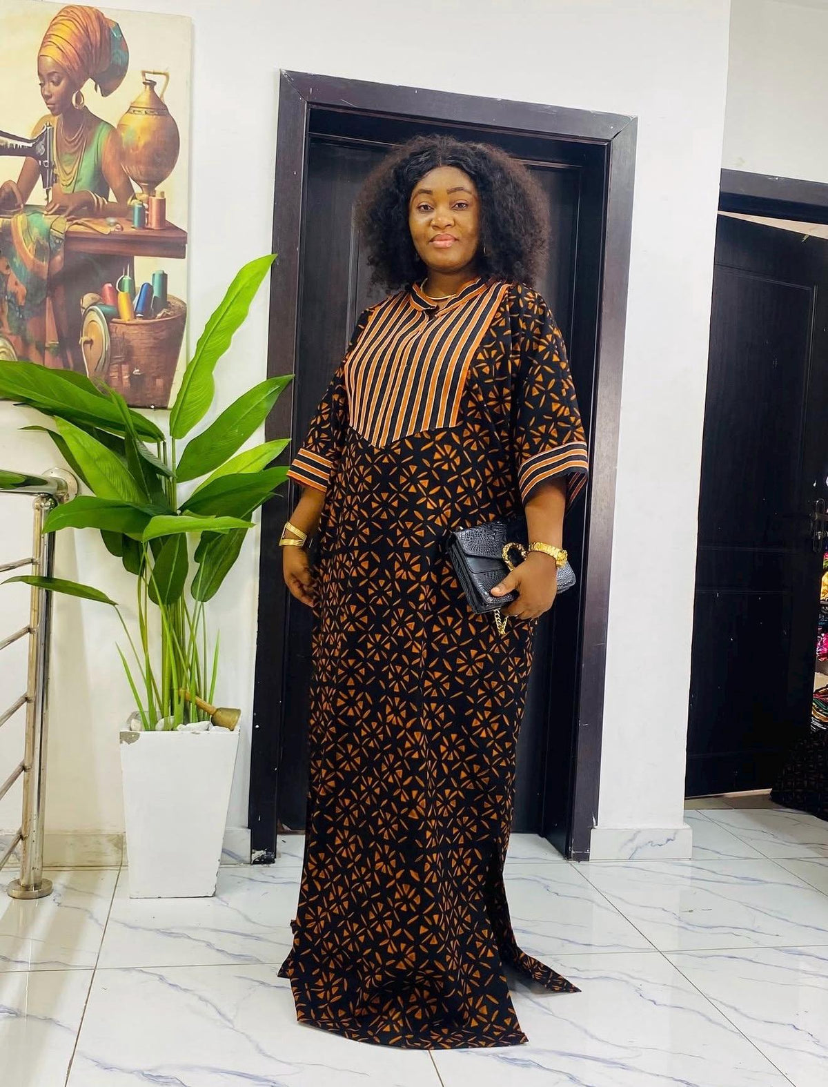 African Ankara Brocade dress| danshiki | Kaftan| Handmade African print dress | Nigerian made | Tie and Dye | Boubou| Rich aunty| Ankara