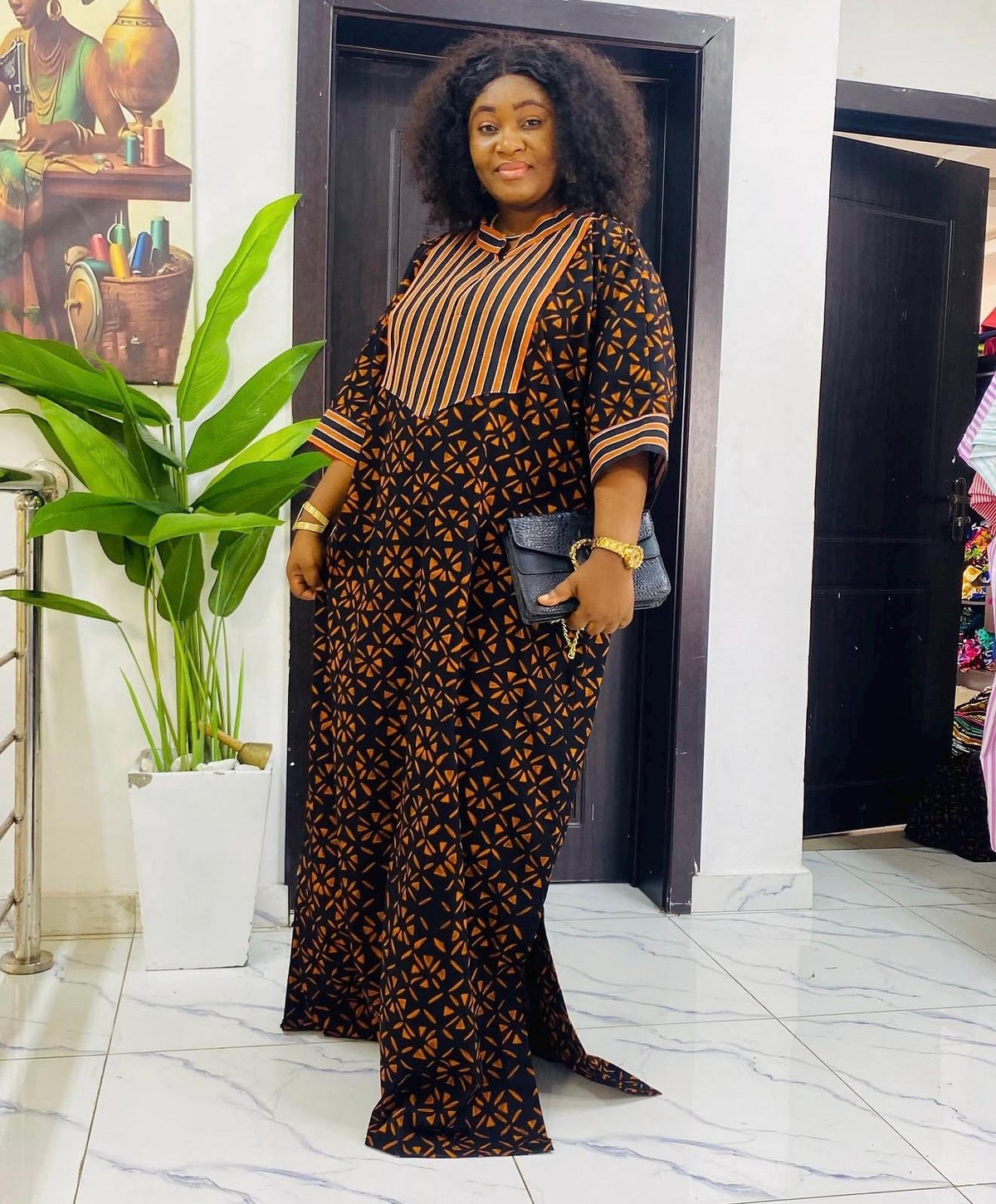 African Ankara Brocade dress| danshiki | Kaftan| Handmade African print dress | Nigerian made | Tie and Dye | Boubou| Rich aunty| Ankara