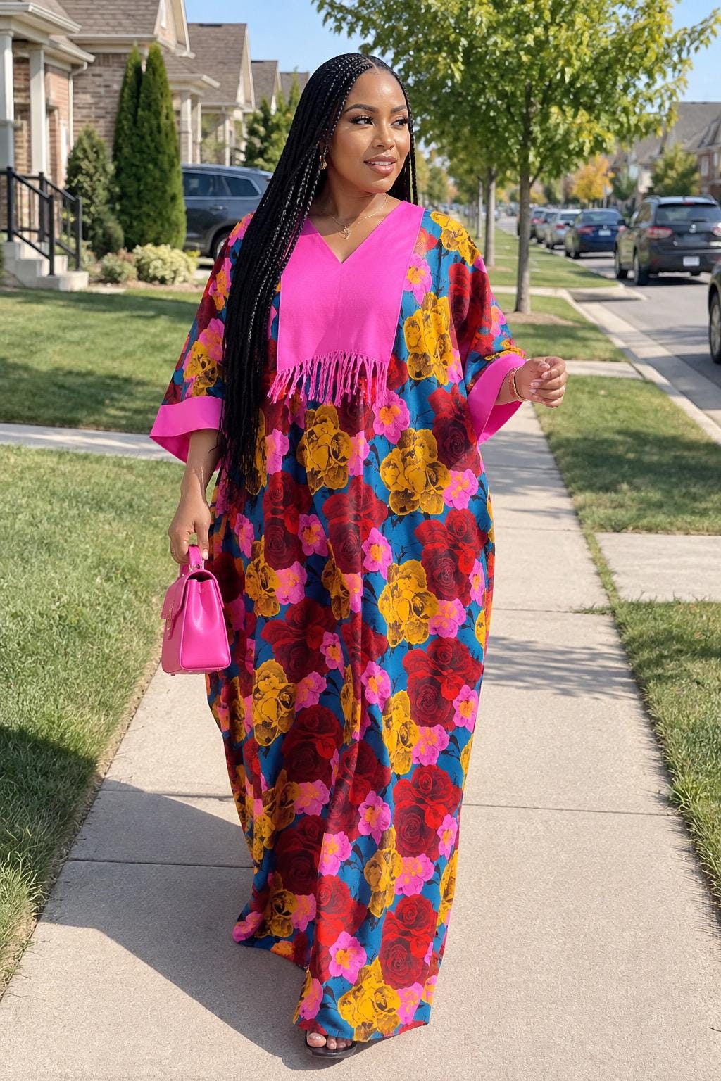 Ankara Boubou Dress | African Print Kaftan, Party Gown