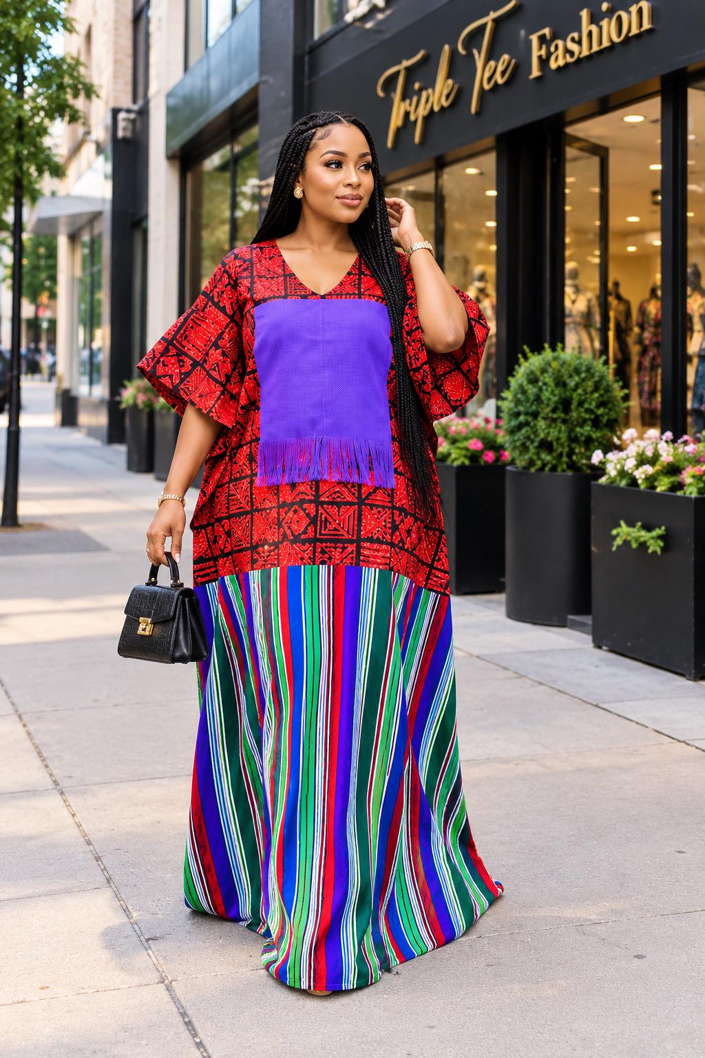 African Ankara Brocade dress| danshiki | Kaftan| Handmade African print dress | Nigerian made | Tie and Dye | Boubou| Rich aunty| Ankara