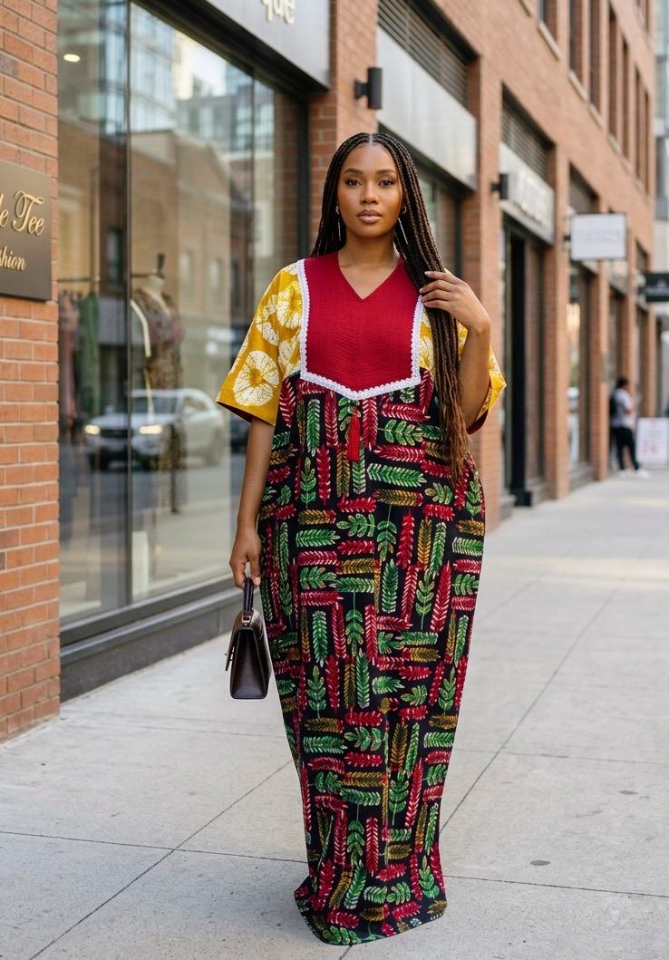 African Ankara Brocade dress| danshiki | Kaftan| Handmade African print dress | Nigerian made | Tie and Dye | Boubou| Rich aunty| Ankara