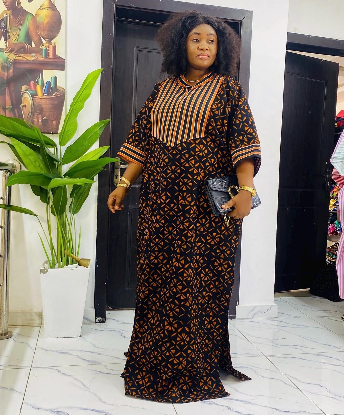 African Ankara Brocade dress| danshiki | Kaftan| Handmade African print dress | Nigerian made | Tie and Dye | Boubou| Rich aunty| Ankara