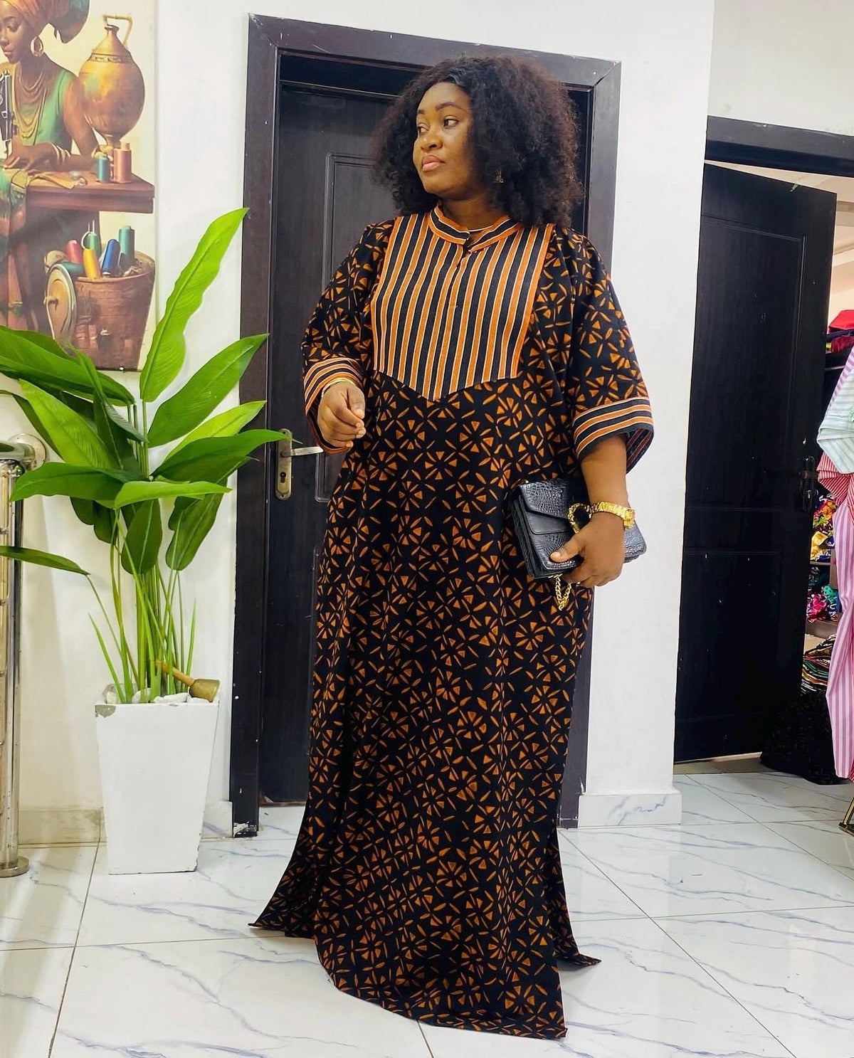 African Ankara Brocade dress| danshiki | Kaftan| Handmade African print dress | Nigerian made | Tie and Dye | Boubou| Rich aunty| Ankara
