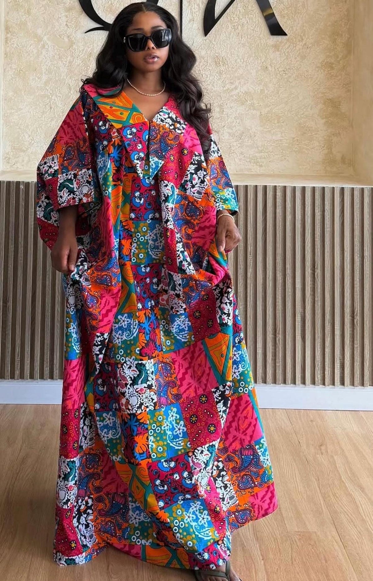 Ankara Boubou Dress | African Print Kaftan, Party Gown