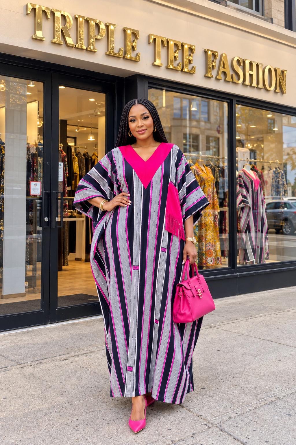 Handmade Ankara Kaftan | Nigerian Print Dress