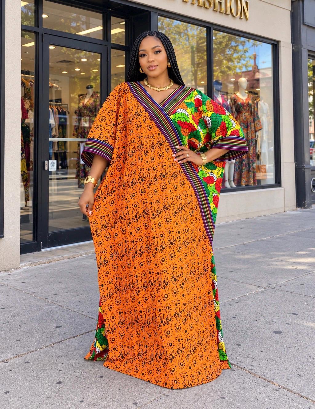 African Ankara Brocade dress| danshiki | Kaftan| Handmade African print dress | Nigerian made | Tie and Dye | Boubou| Rich aunty| Ankara