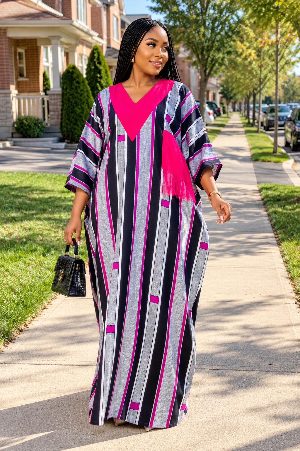 Handmade Ankara Kaftan | Nigerian Print Dress