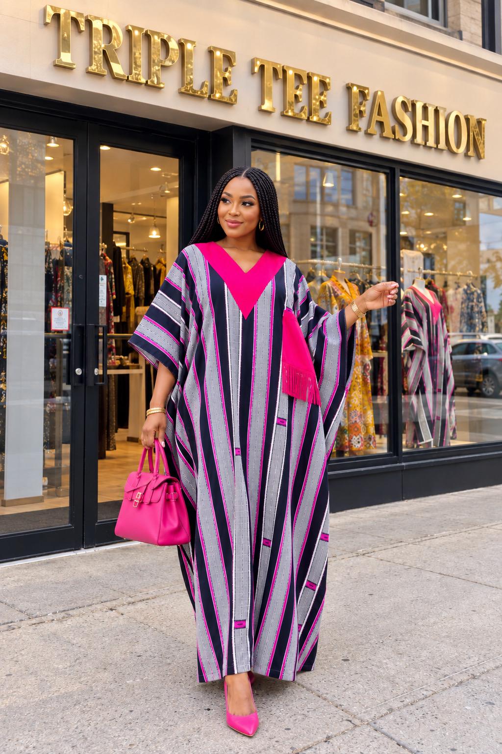 Handmade Ankara Kaftan | Nigerian Print Dress