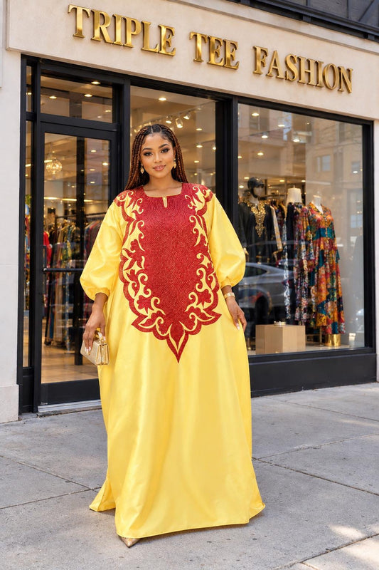 African Embroidery Mikado boubou | Mikado | long danshiki | Kaftan| Modest Dress | Rich aunty | Nigerian dress| Party dress| African Culture