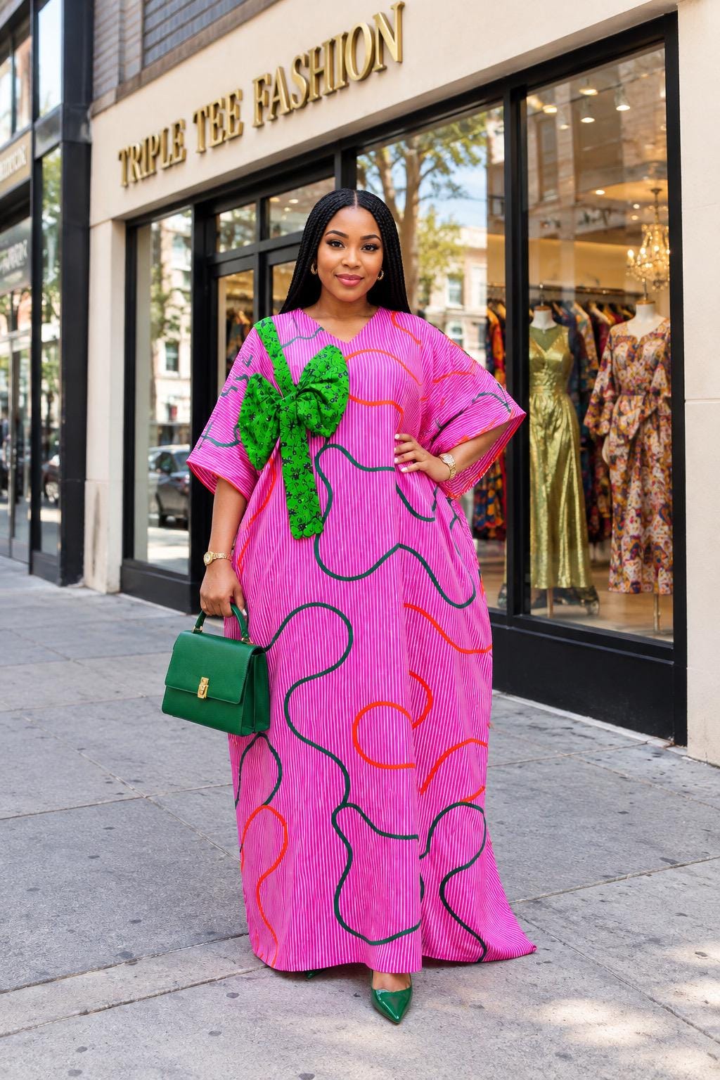 Ankara Boubou Dress | African Print Kaftan, Party Gown