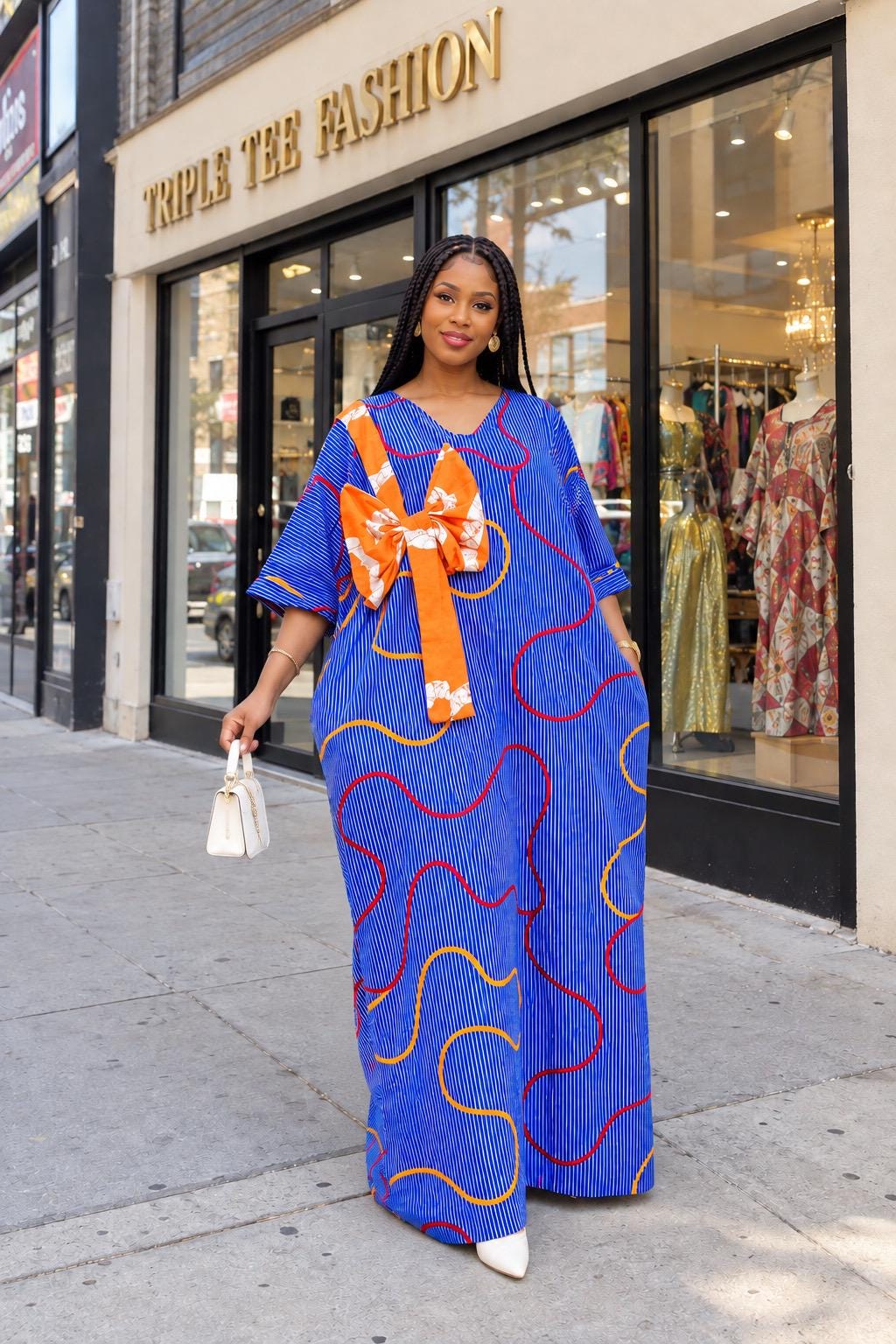Ankara Boubou Dress | African Print Kaftan, Party Gown
