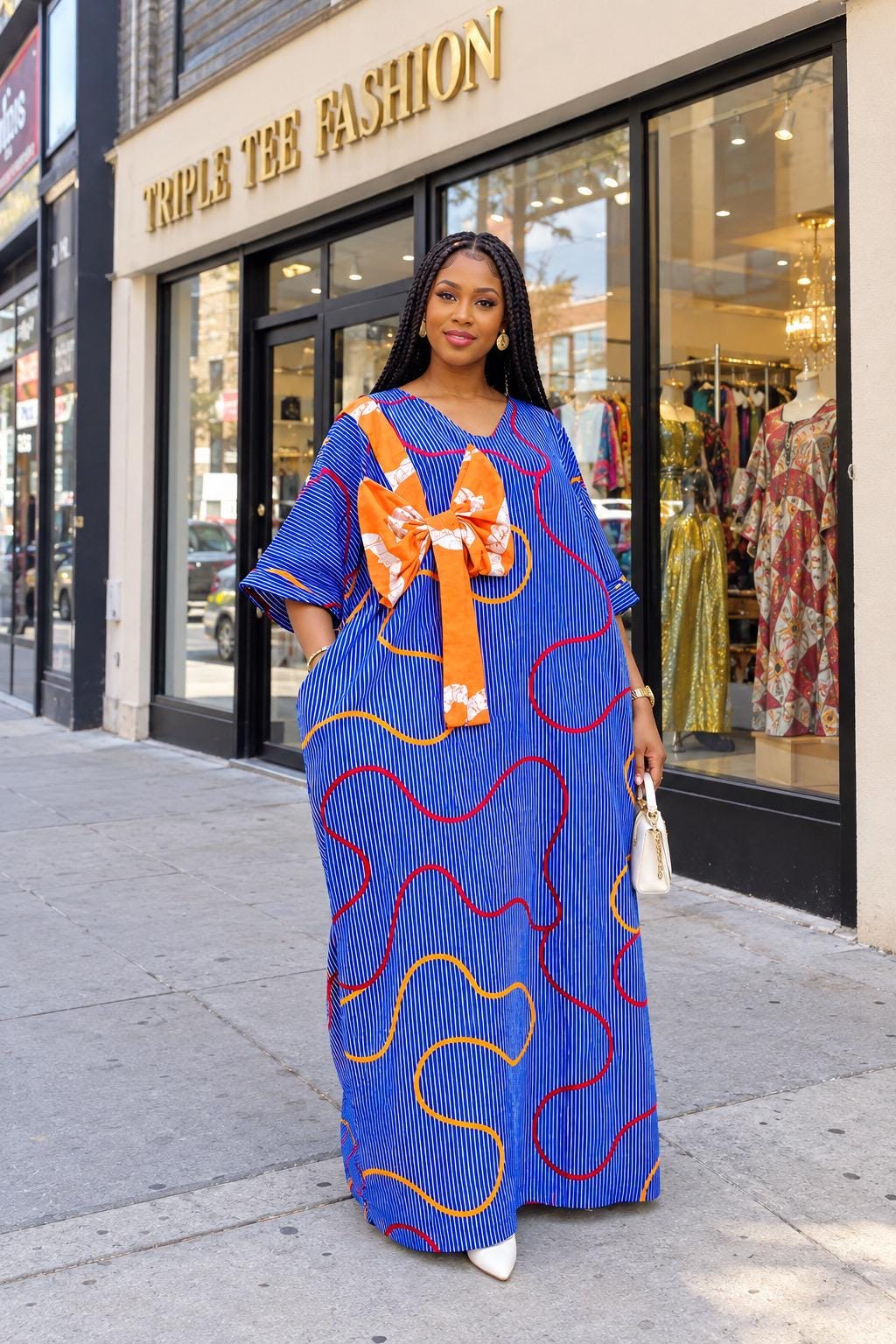 Ankara Boubou Dress | African Print Kaftan, Party Gown