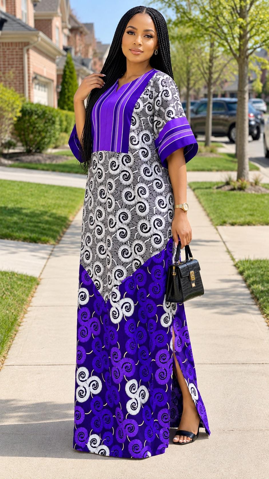 African Ankara Brocade dress| danshiki | Kaftan| Handmade African print dress | Nigerian made | Tie and Dye | Boubou| Rich aunty| Ankara