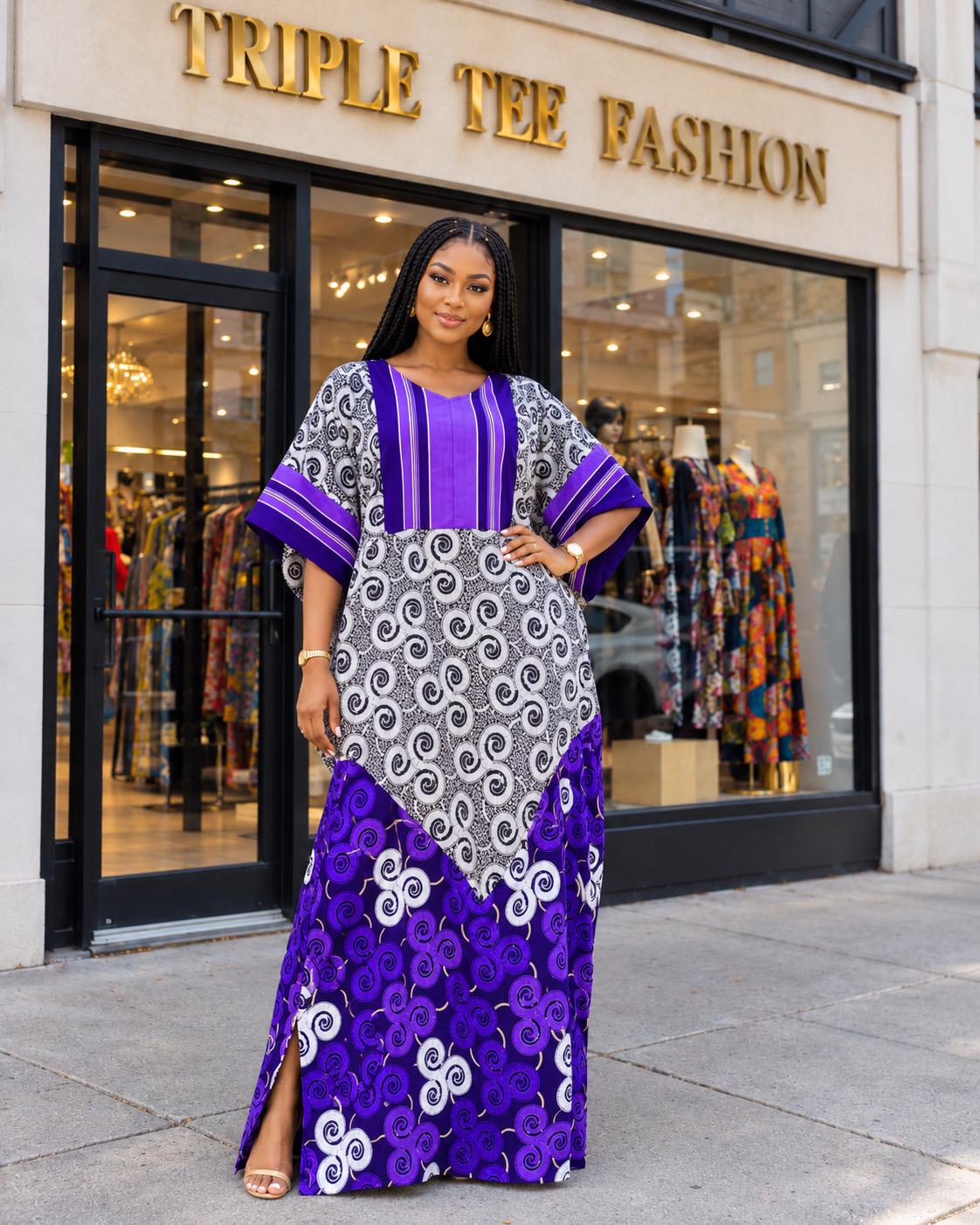 African Ankara Brocade dress| danshiki | Kaftan| Handmade African print dress | Nigerian made | Tie and Dye | Boubou| Rich aunty| Ankara