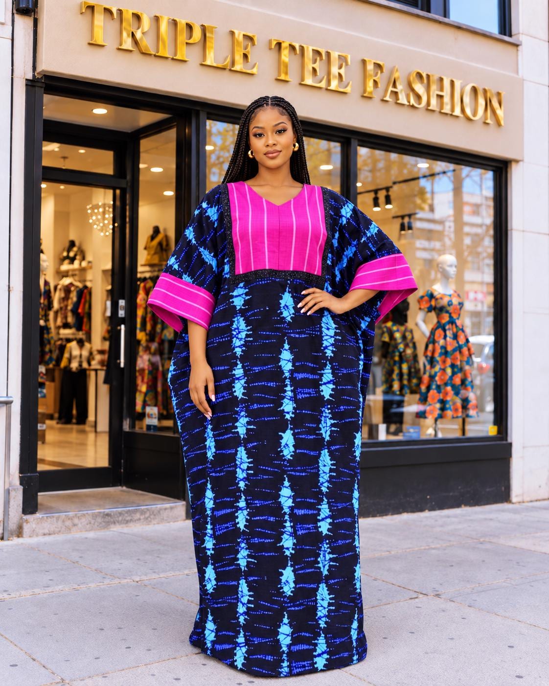 African Ankara Brocade dress| danshiki | Kaftan| Handmade African print dress | Nigerian made | Tie and Dye | Boubou| Rich aunty| Ankara