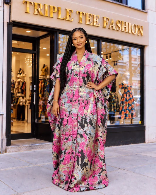 African brocade boubou dress| Rich aunty| danshiki | Kaftan| Jalabiya| Nigerian dress bubu| Party dress| European brocade boubou| Modesty