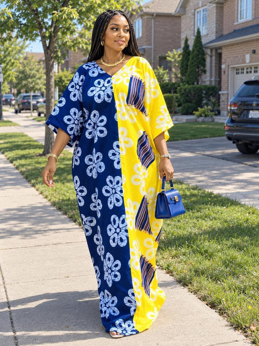 African Ankara Brocade dress| danshiki | Kaftan| Handmade African print dress | Nigerian made | Tie and Dye | Boubou| Rich aunty| Ankara