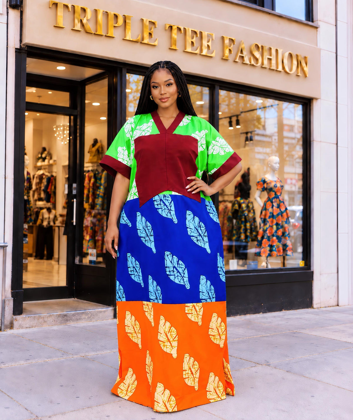 African Ankara Brocade dress| danshiki | Kaftan| Handmade African print dress | Nigerian made | Tie and Dye | Boubou| Rich aunty| Ankara