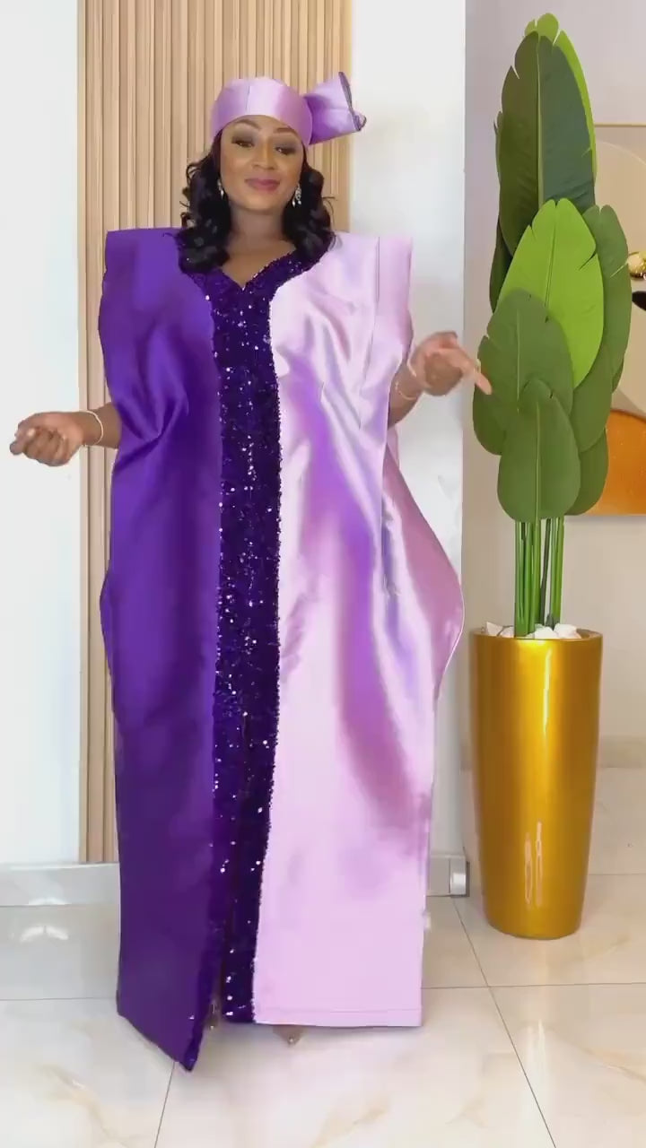 African Mikado boubou dress | Kaftan| Jalabiya| Rich aunty | Nigerian dress| Party dress| One size fits all| Mikado and aso oke boubou