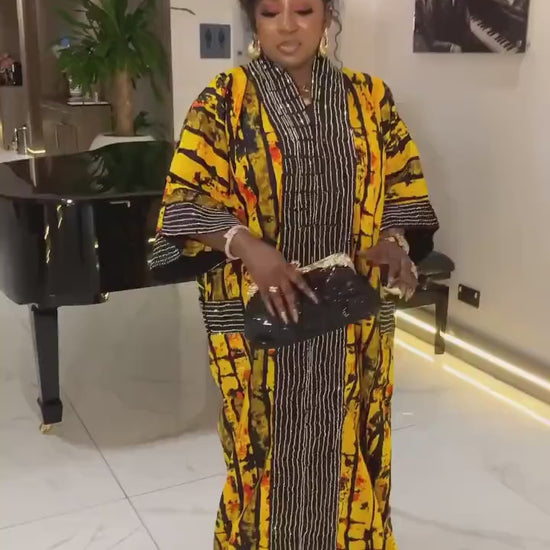 African Ankara dress| danshiki | Kaftan| African print boubou | Nigerian summer dress | Wedding Party dress| Stoned summer dress