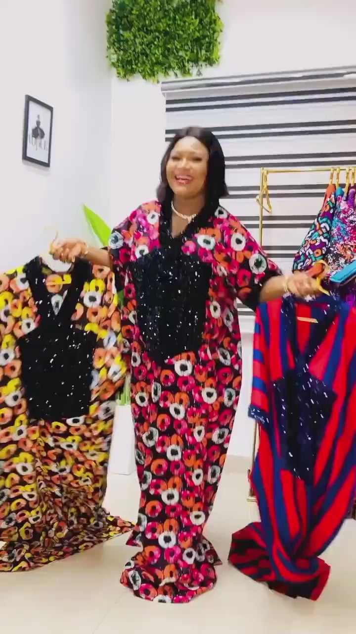 African Ankara dress| danshiki | Kaftan| African print dress | Nigerian made | Wedding Party dress| Boubou| Rich aunty vibes