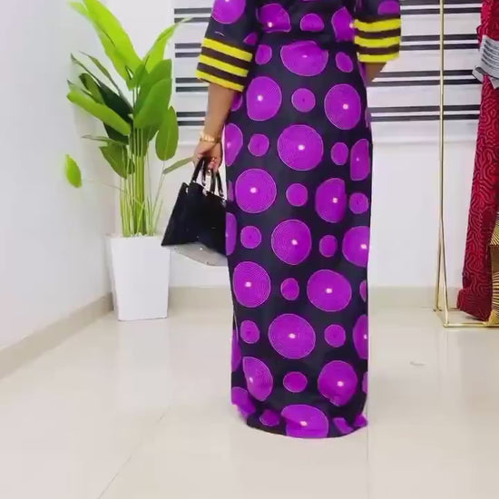 African Ankara Brocade dress| danshiki | Kaftan| Handmade African print dress | Nigerian made | Tie and Dye | Boubou| Rich aunty| Ankara