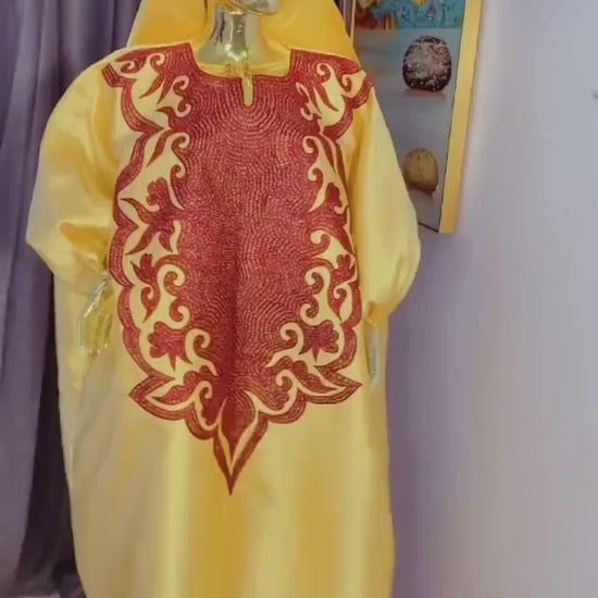 African Embroidery Mikado boubou | Mikado | long danshiki | Kaftan| Modest Dress | Rich aunty | Nigerian dress| Party dress| African Culture