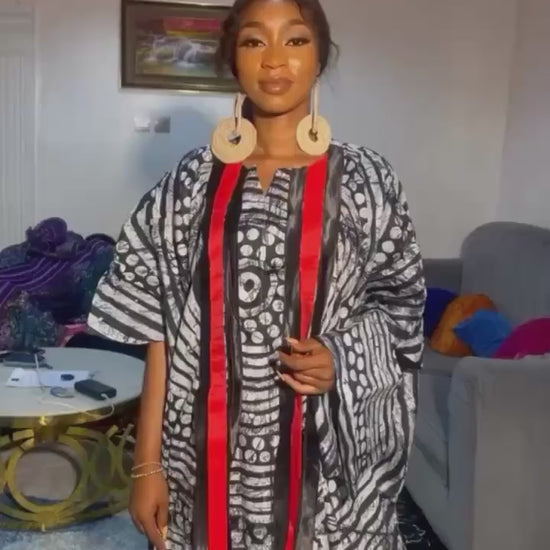 African Adire Batik dress| danshiki | Kaftan| Handmade African print dress | Nigerian made | Tie and Dye | Boubou| Rich aunty| Ankara