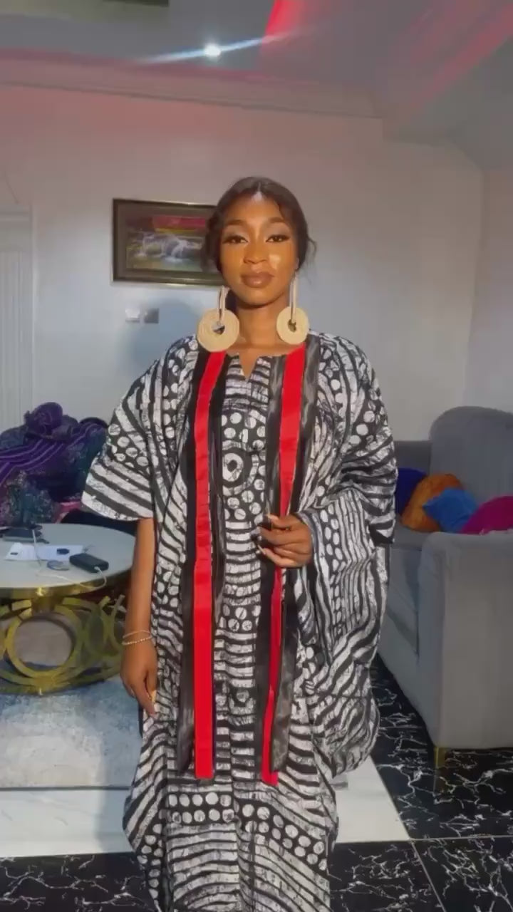 African Adire Batik dress| danshiki | Kaftan| Handmade African print dress | Nigerian made | Tie and Dye | Boubou| Rich aunty| Ankara