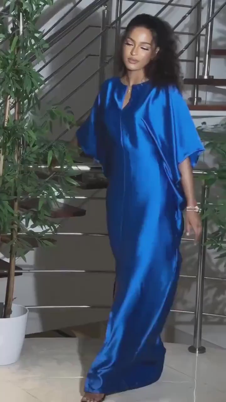 High quality duchess silk dress| Boubou| Rich aunty vibes| African dress| danshiki | Kaftan| Jalabiya| Rich aunty | Nigerian dress| Ankara