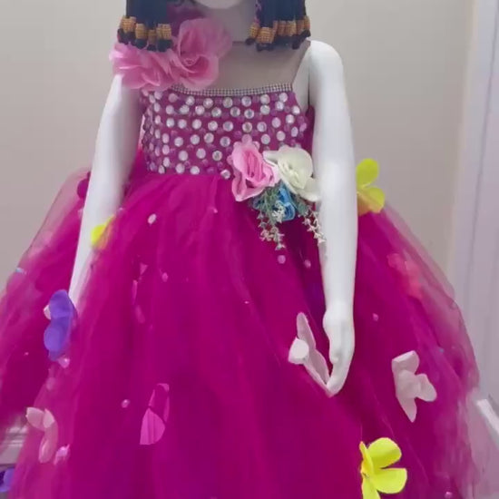 Beautiful Princess Baby Girl Birthday Dress| Flower Girl Dress| Fairytale Dress| Kids Ballgown| Kids Birthday Photoshoot Dress