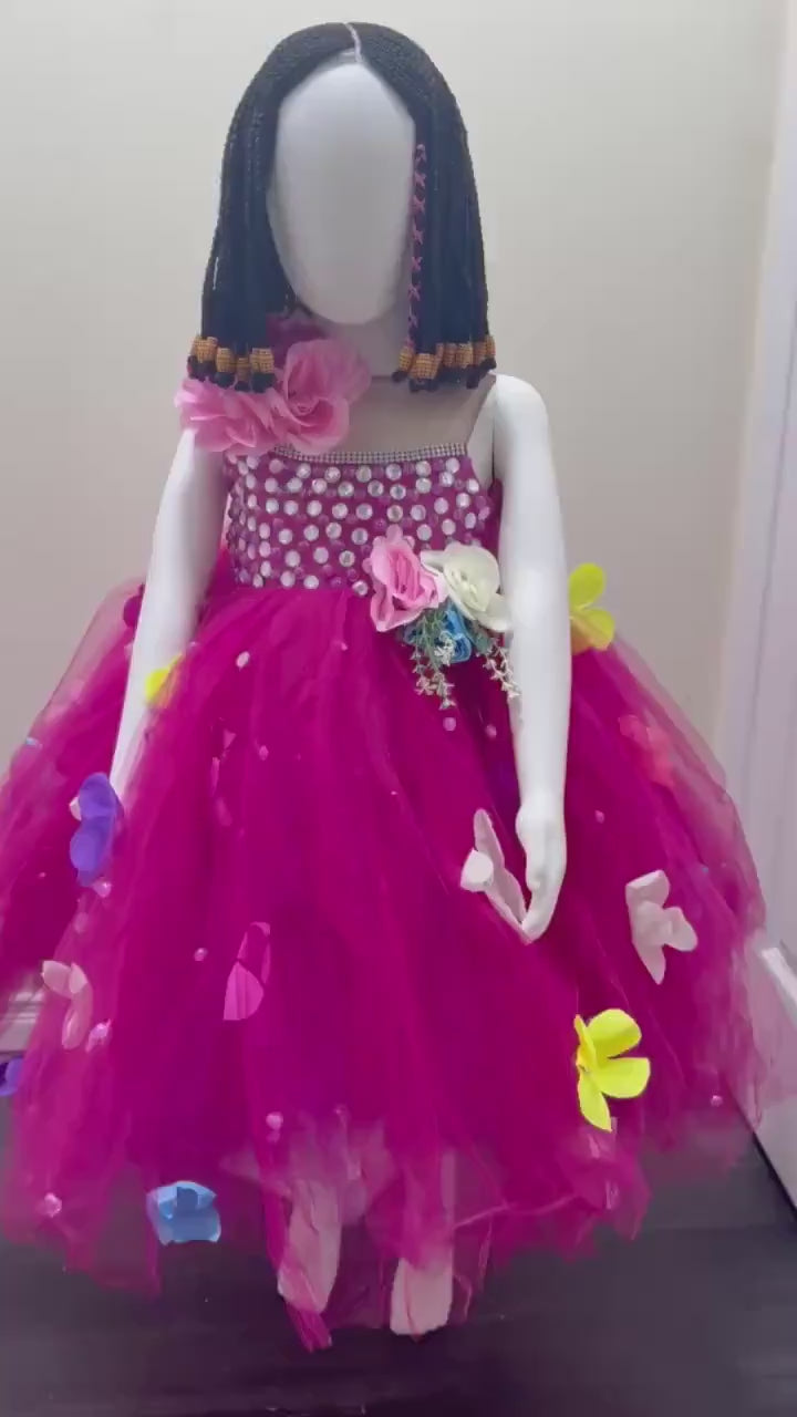 Beautiful Princess Baby Girl Birthday Dress| Flower Girl Dress| Fairytale Dress| Kids Ballgown| Kids Birthday Photoshoot Dress