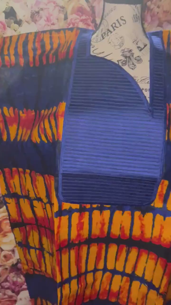 African Ankara dress| Short danshiki | Kaftan| African wear | Nigerian made | Party dressBlack History