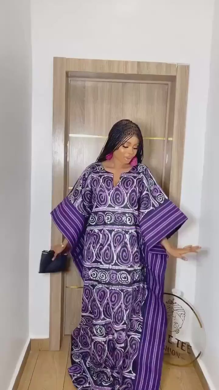 African Adire Batik dress| danshiki | Kaftan| Handmade African print dress | Nigerian made | Tie and Dye | Boubou| Rich aunty| Ankara