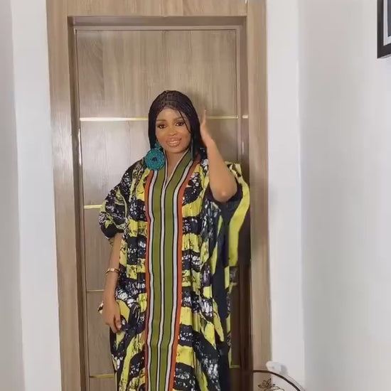 African Adire Batik dress| danshiki | Kaftan| Handmade African print dress | Nigerian made | Tie and Dye | Boubou| Rich aunty| Ankara