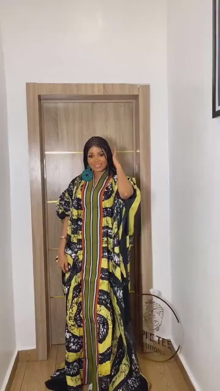African Adire Batik dress| danshiki | Kaftan| Handmade African print dress | Nigerian made | Tie and Dye | Boubou| Rich aunty| Ankara