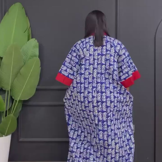 Ankara Kaftan Dress | African Print Cotton Bubu