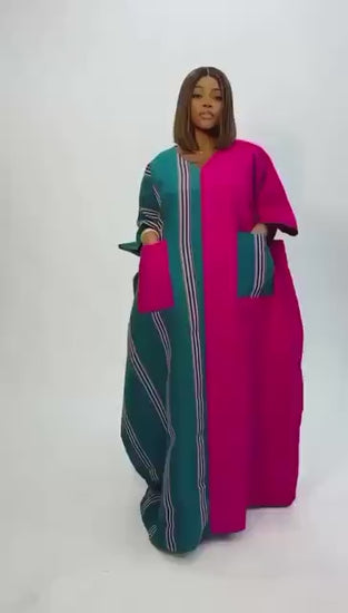 Handmade Aso Oke Boubou Kaftan | Nigerian Bridal Gown