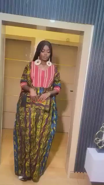 African Adire Batik dress| danshiki | Kaftan| Handmade African print dress | Nigerian made | Tie and Dye | Boubou| Rich aunty| Ankara