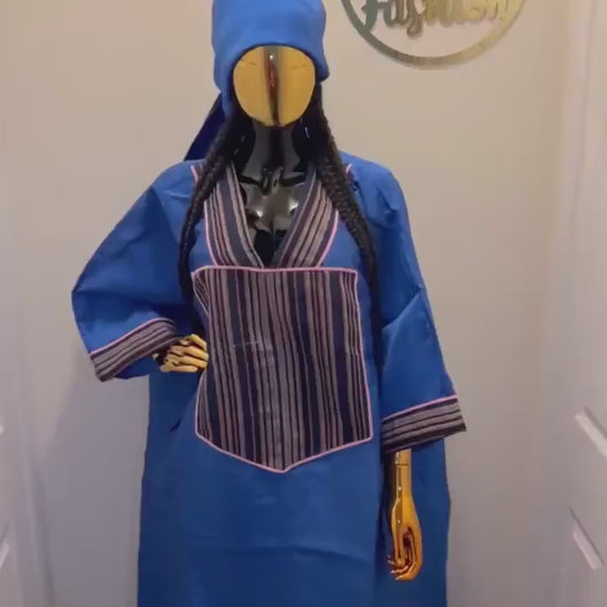 African Mikado Boubou| danshiki | Kaftan| Jalabiya| Rich aunty | Nigerian dress| Party dress| One size fits all| Mikado and aso oke boubou